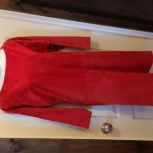 Pelle Positano suede leather dress